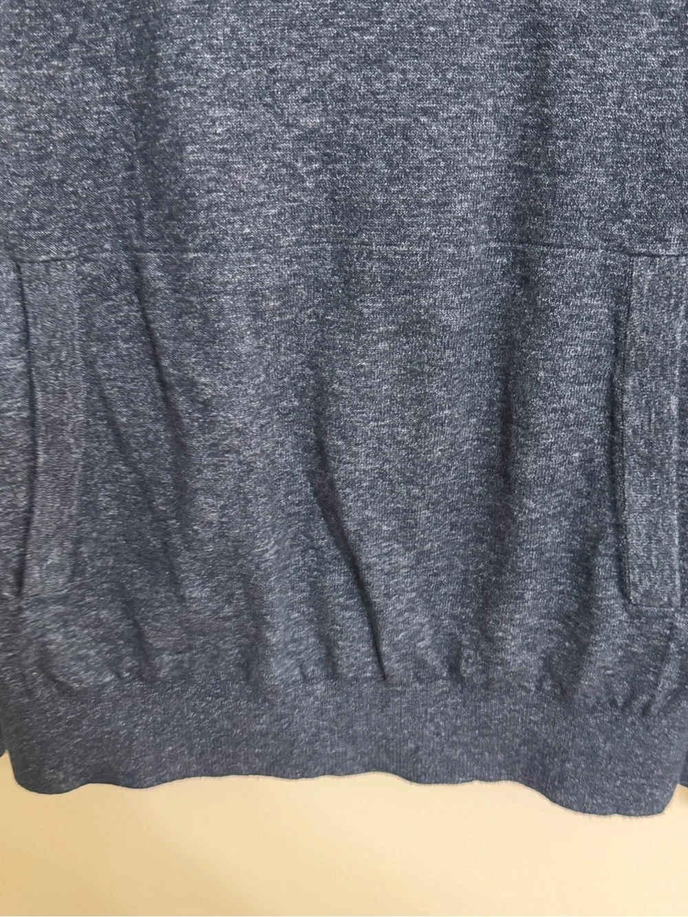 Banana Republic Men's Heather Navy Pullover Hoodie